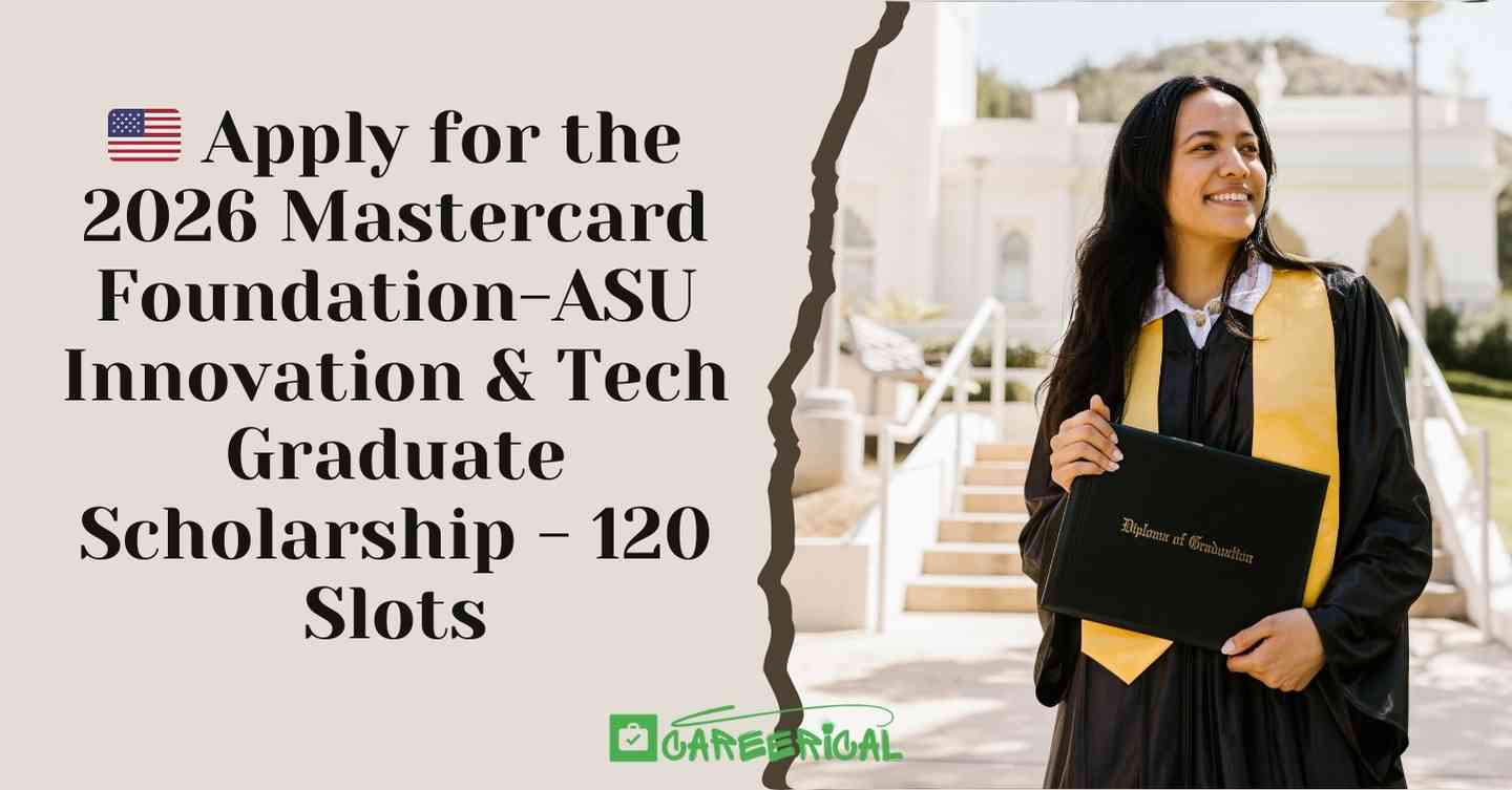Apply for the 2026 Mastercard Foundation-ASU Innovation & Tech Graduate Scholarship