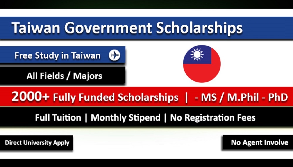 phd funding in taiwan