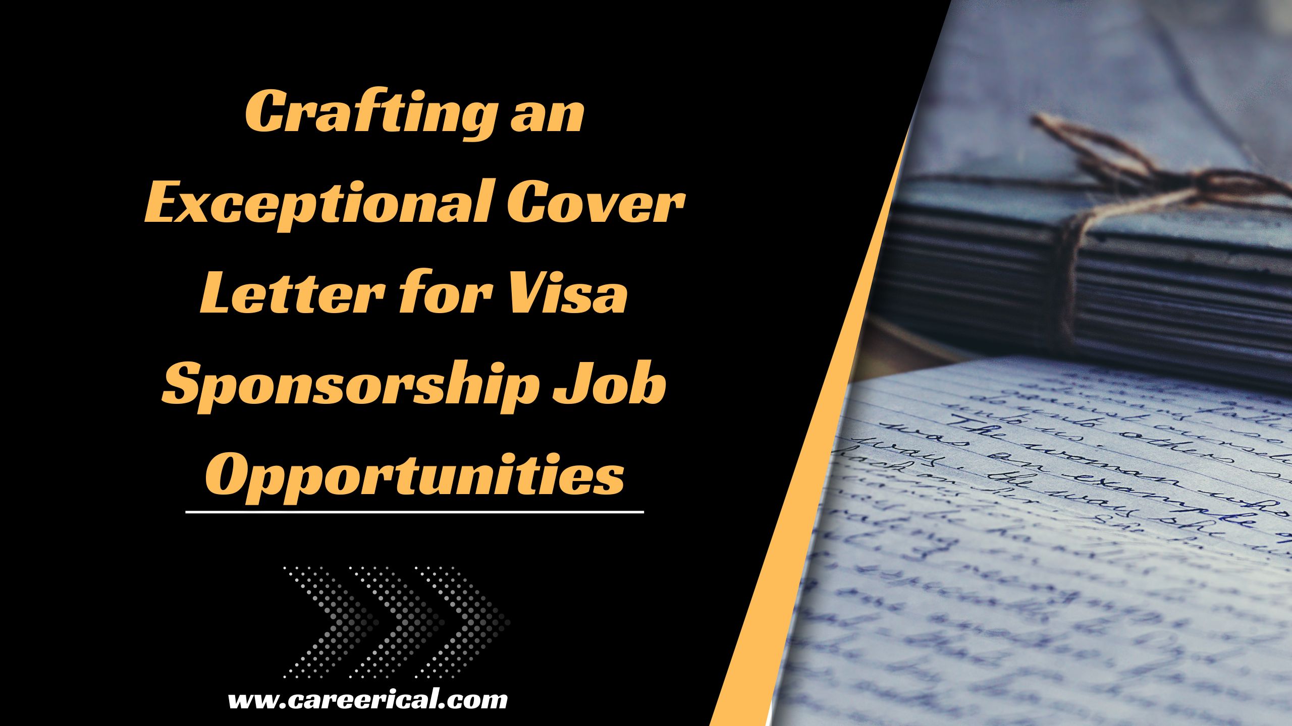 cover letter visa sponsorship