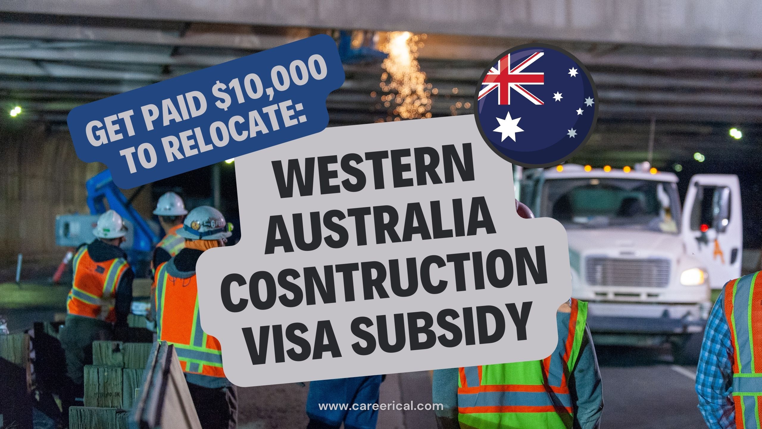 🇦🇺 Get Paid 10,000 to Relocate Western Australia Construction Visa