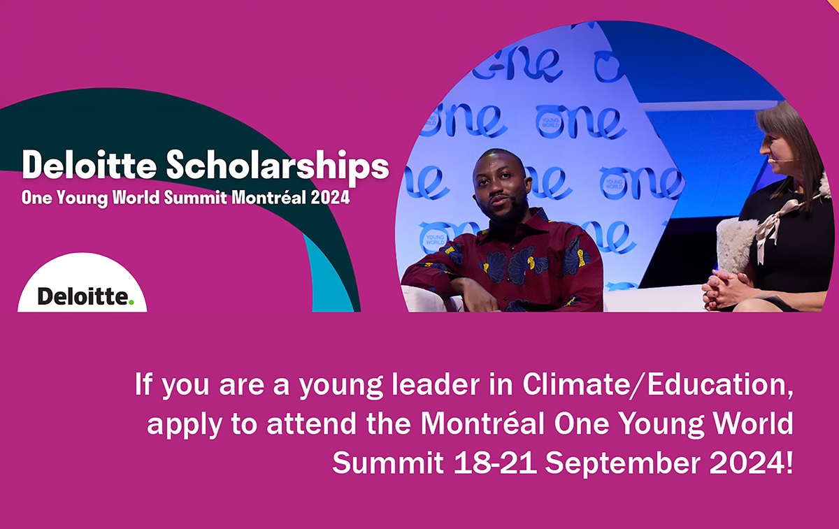 🇨🇦 Fully Funded Deloitte One Young World 2024 Scholarship in Montreal
