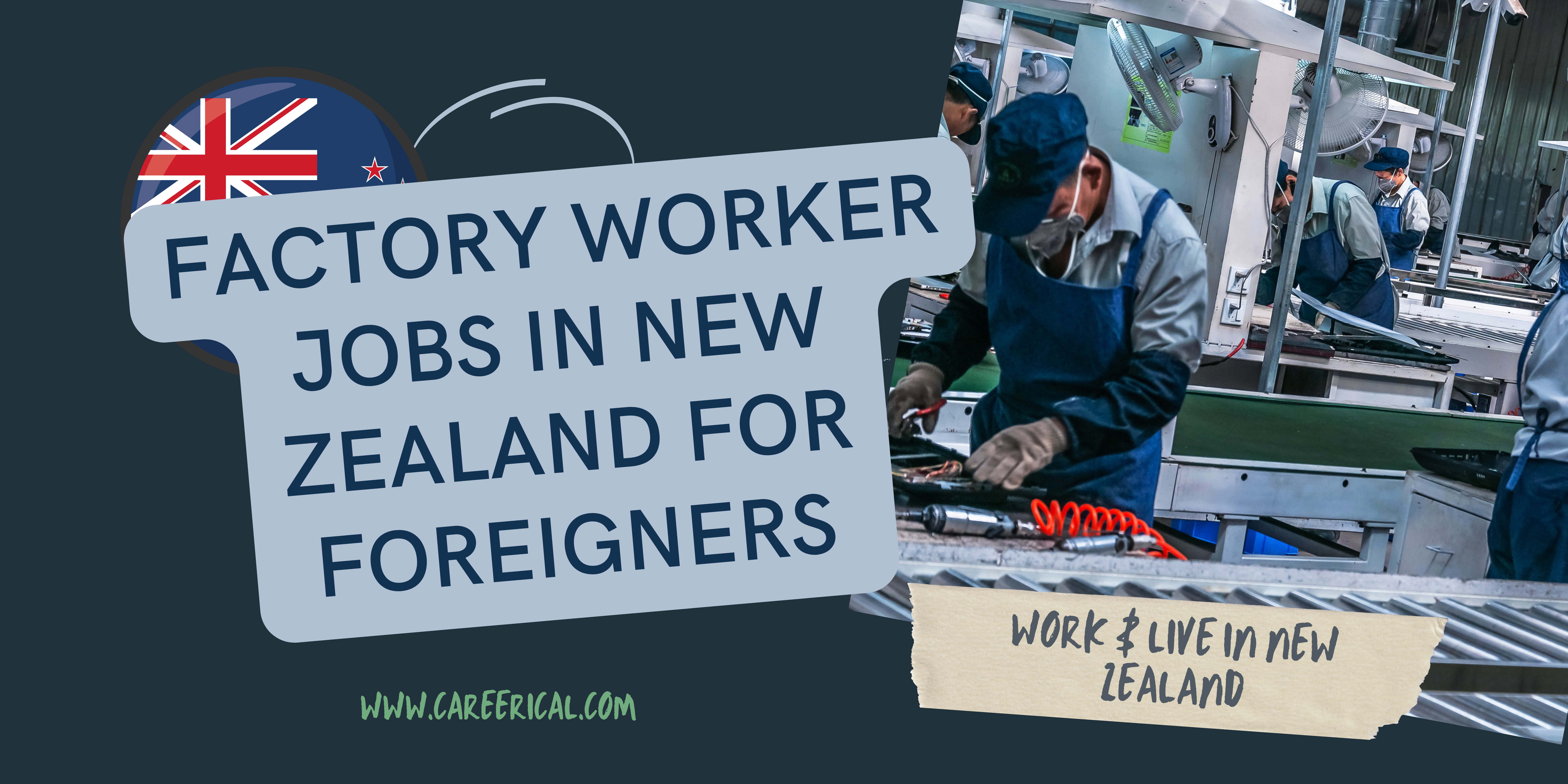 Factory Worker Jobs in New Zealand for Foreigners