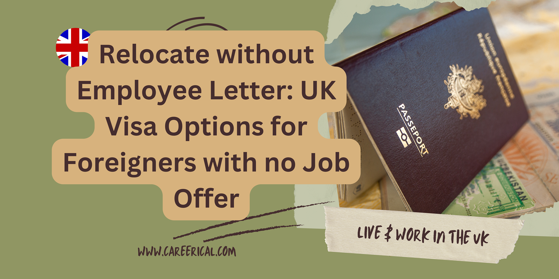 Relocate without Employee Letter UK Visa Options for Foreigners with no Job Offer