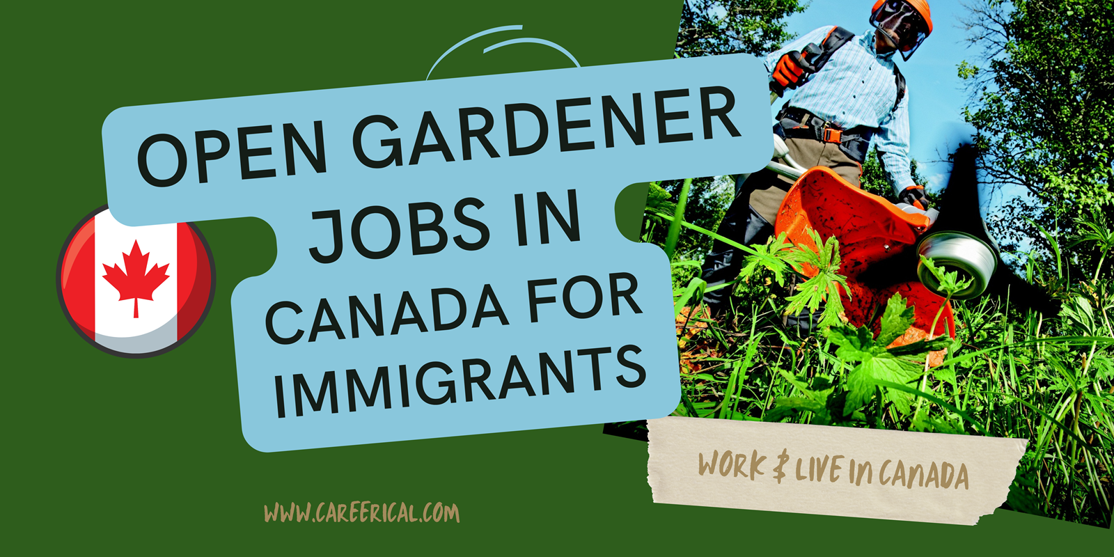 Open Gardener Jobs in Canada for Immigrants