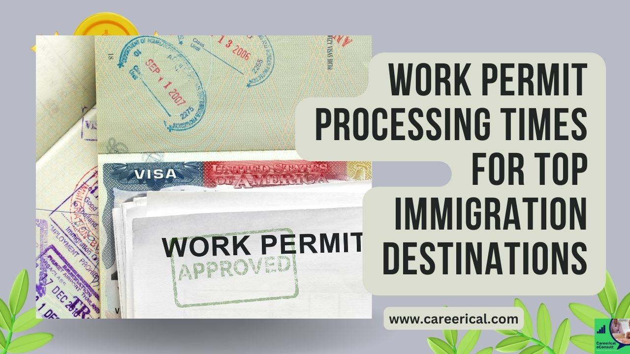 Work Permit Processing Times for Top Immigration Destinations