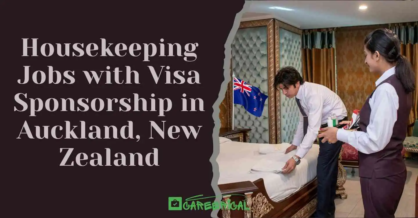 Housekeeping Jobs with Visa Sponsorship in Auckland New Zealand