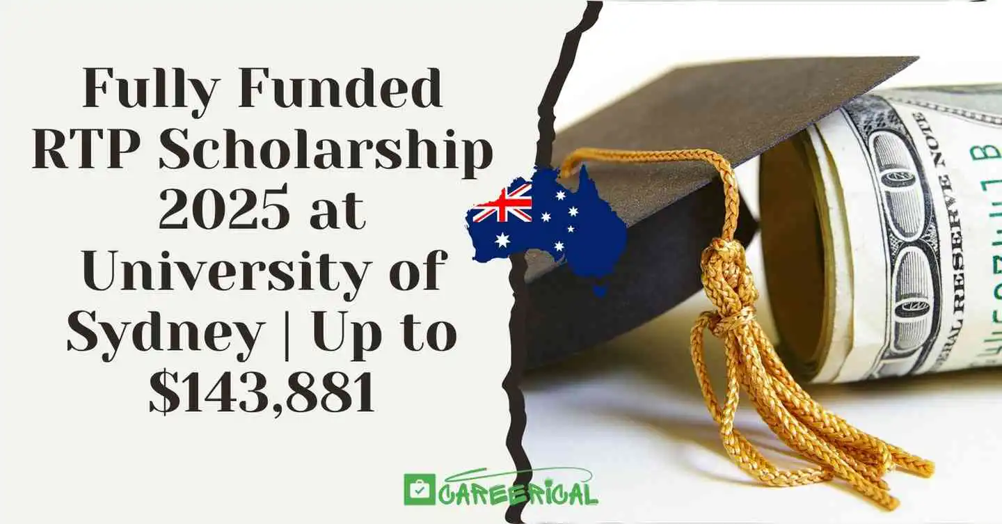 Fully Funded RTP Scholarship 2025 at University of Sydney