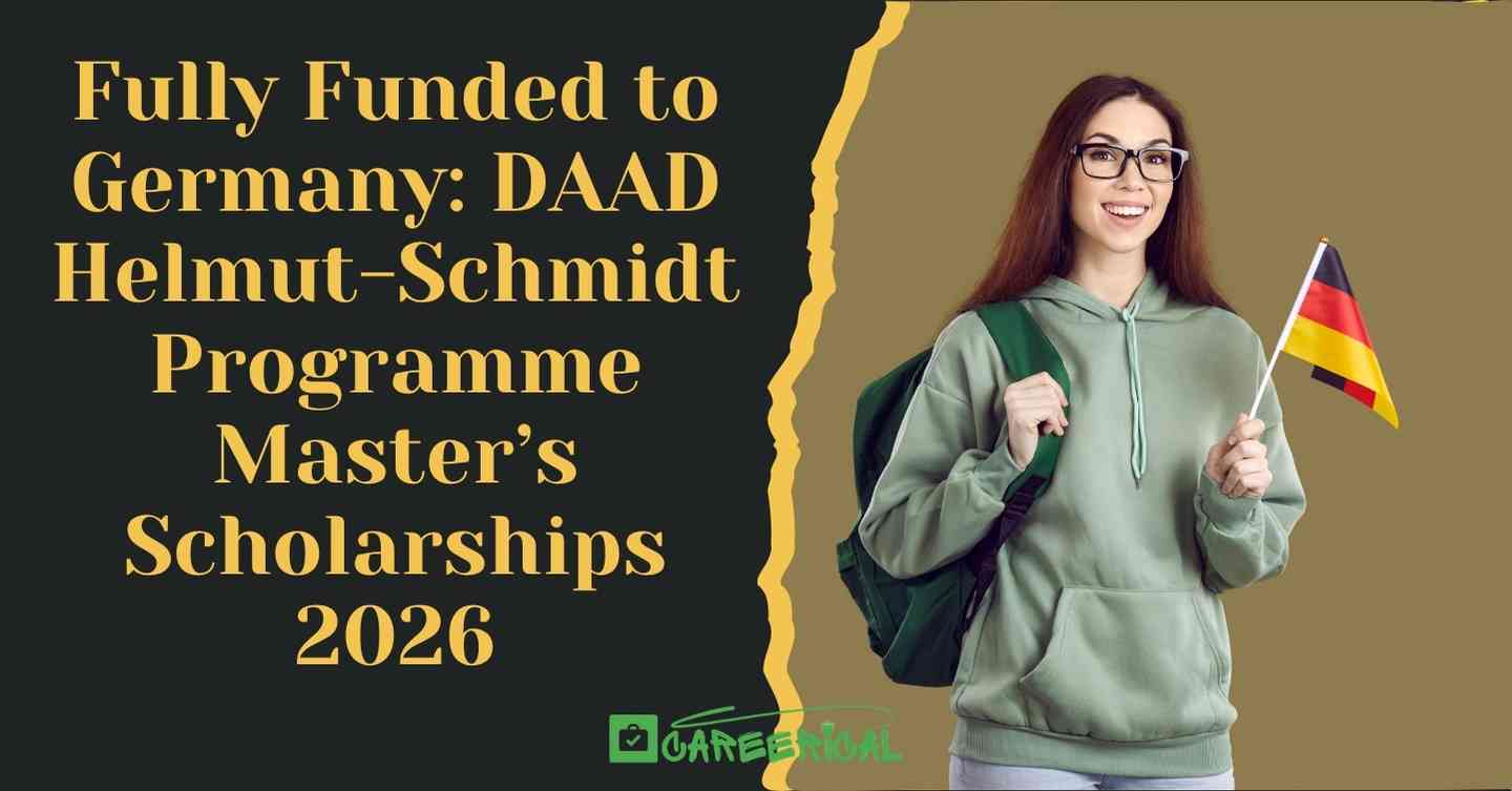 Fully Funded to Germany DAAD Helmut-Schmidt Programme Master’s Scholarships